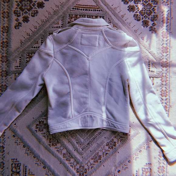 • white moto jacket • - Picture 4 of 6